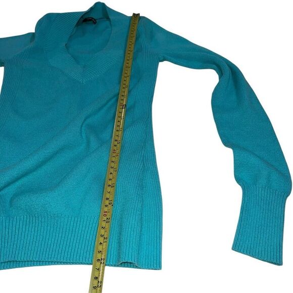 Express Teal V-Neck Sweater - Size Small - Picture 9 of 9